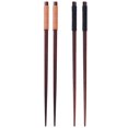 thumbnail image 3 of Palillos de madera natural 23,5 cm Estudiante Retro Cocina Comida Vajilla (Negro), 3 of 5