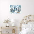 thumbnail image 4 of Snowman Wall Art Christmas Winter Forest Canvas Wall Art Blue Scarf Cute Snowmen Snowflake Christmas Tree Gift Painting Art Framed Wall Art for Living Room Bedroom Bathroom Home Decor, 16x12 Inches, 4 of 5