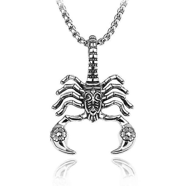 Gold Silver Black Scorpion Pendant Necklaces For Men Party Anniversary Gift
