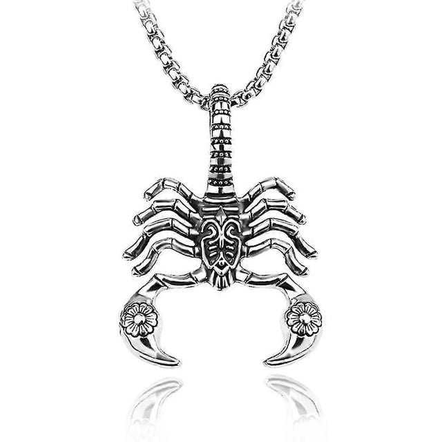 Gold Silver Black Scorpion Pendant Necklaces For Men Party Anniversary Gift
