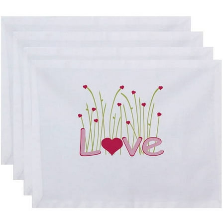 

Simply Daisy 18 x 14 Valentine Print Placemats Set of 4