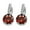 Red, variant on AYYUFE Women Round Cubic Zirconia Inlaid Huggie Hoop Earings Piercing Jewelry Gift Silver Plated Copper, Cubic Zirconia Wh