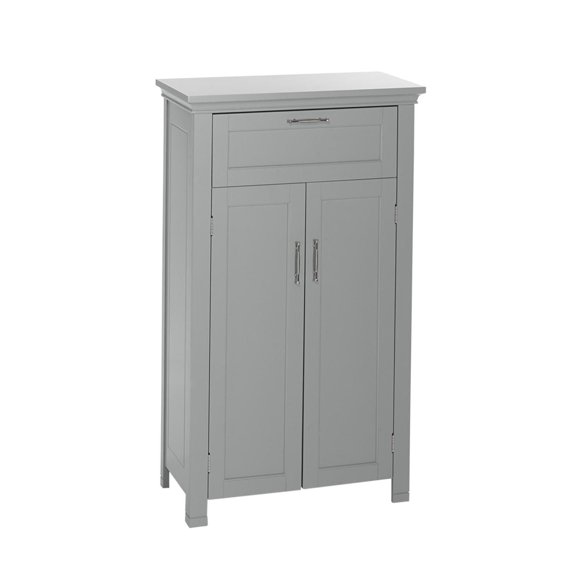 Somerset Collection Maison RiverRidge® Armoire sur pieds à une porte, 23,6 po. (larg) x 40,25 po. (haut) x 11,81 po. (prof), gris