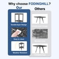 thumbnail image 5 of FODINGHILL 2-Tier Tall Outdoor Side Table Set of 2, HDPE All Weather Patio Adirondack End Table, Plastic Table for Porch Garden Indoor, Grey, 5 of 8