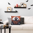 thumbnail image 3 of Fundas De Almohada De Tiro De Halloween 18X18 Pulgadas Decoraciones De Halloween Sombrero De Bruja De Calabaza Funda De Almohada De Araña Funda De Cojín De Lino 4 Uds Cateissary HA037671-00, 3 of 6