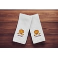 thumbnail image 4 of Serafina Home Decorative Harvest Hand Towels: Embroidered Golden Wheat with Gather Together on Plush White, 2 Piece Set, 16 x 25" Inch (Thankful), 4 of 4
