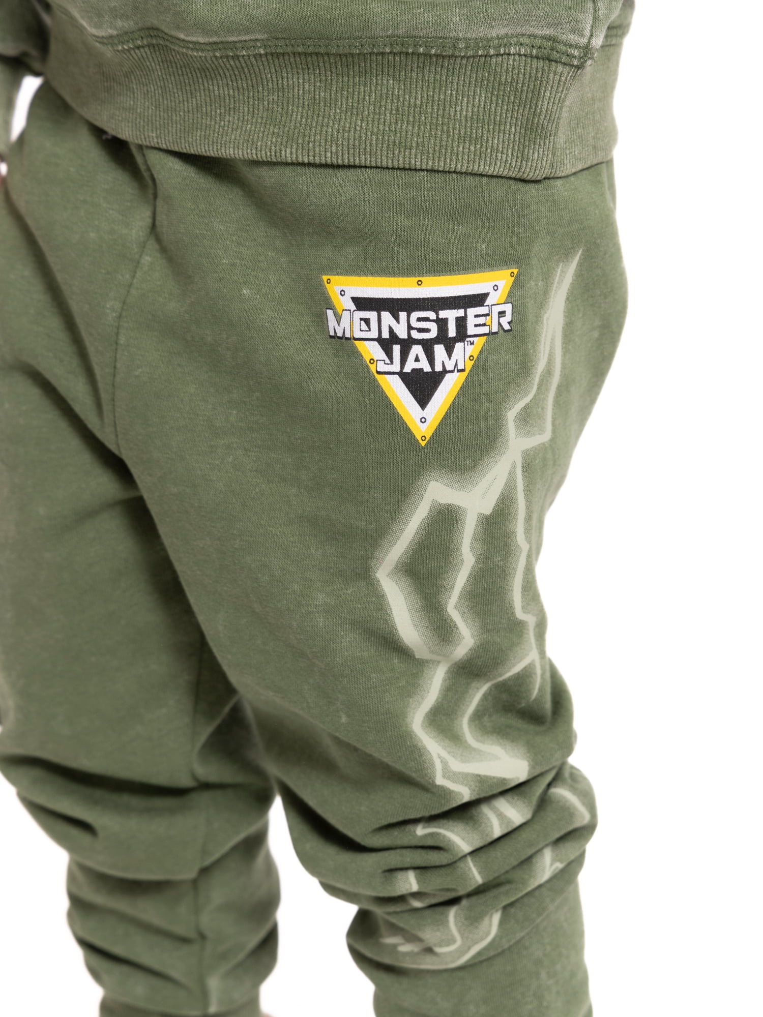 Monster Jam Toddler Boys Hooded Graphic Sweatshirt and Jogger Pants Set, 2-Piece, Sizes 12M-5T