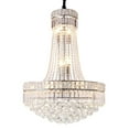 thumbnail image 2 of KPIBEST Modern Empire Style K9 Crystal Chandeliers Light - D24 inch, 13 Lights Ceiling Haning Chandelier, Pendant Lighting for Living Room, Dining Room, Foyer, Entryway, Hallway Silvery, 2 of 13