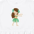 thumbnail image 4 of Inktastic Brown Haired Hula Girl Girls Toddler Dress, 4 of 5