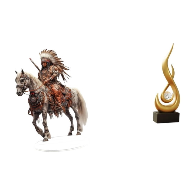 Adorno De Caballero Abstracto De Acrílico Con Forma De Fuego, Centro De Mesa, Escultura De Arte Moderno, Figura De Llama De Resina, Decoración Del Hogar, Recuerdo Para Sala De Estar