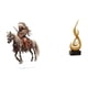 thumbnail image 1 of Letrero de escritorio Home Knight, adorno acrílico de caballero, estante artesanal 2D, escultura abstracta de fuego, estatua de arte abstracto, adorno, 1 of 8