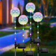 thumbnail image 3 of Luces solares para jardín, decoración al aire libre, paquete de 2 luces solares para jardín de diente de león, decoración de jardín impermeable, luces solares de flores para patio, decoración de, 3 of 5