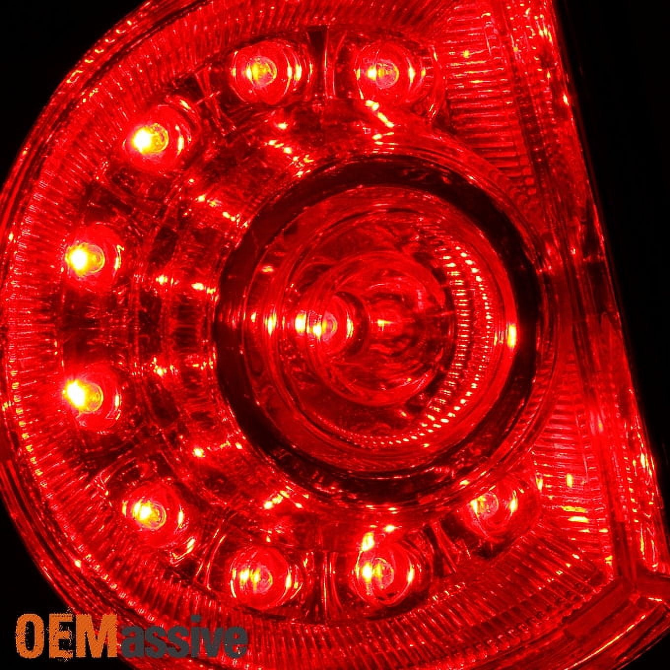 AKKON - For 2005-2015 Toyota Tacoma Pickup Truck Red Clear Rear Tail Lights Brake Lamps Replacement Pair Left + Right