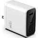 thumbnail image 1 of Cargador Vebner Rápido 100W Doble USB-C Más USB-A GaN Blanco, 1 of 5