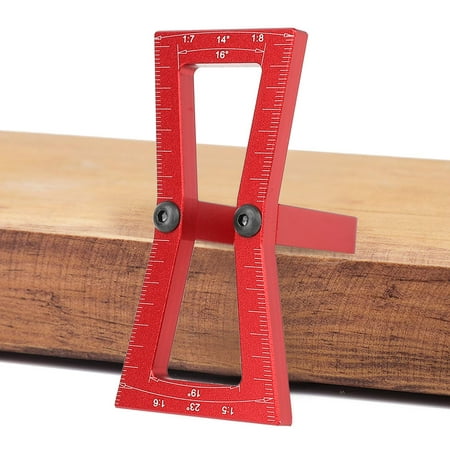

Woodworking Dovetail Ruler DIY Woodworking Dovetail Ruler Marker Wood Joints Gauge Guide Tool 1:5-1:7 1:6-1:8 Red