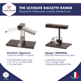 thumbnail image 4 of Bron Coucke Raclette Fondoir à Fromage « Breziere » – Raclette à Quart de Roue – 4 Personnes – Tiges Chauffantes Ajustables – Pliable – Interrupteur de Sécurité – 110 V, 4 of 5