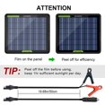 thumbnail image 2 of ECO WORTHY 12 Volts 5 Watts Portable Power Solar Panel Battery Charger Backup for Car Boat Batteries, 2 of 9