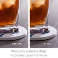 thumbnail image 6 of CounterArt "Blue Palmetto" Round Single Image Absorbent Stone Coaster 4 Pack, 6 of 7