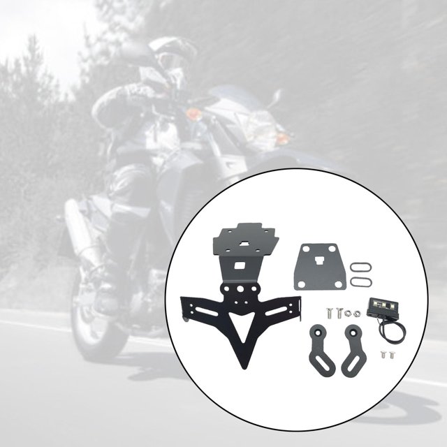 Soporte para matrícula, luz trasera de soporte, reemplazo con para GSXS750 soporte fijo accesorios de motocicleta Reemplazo Cola Titular de la placa de matrícula