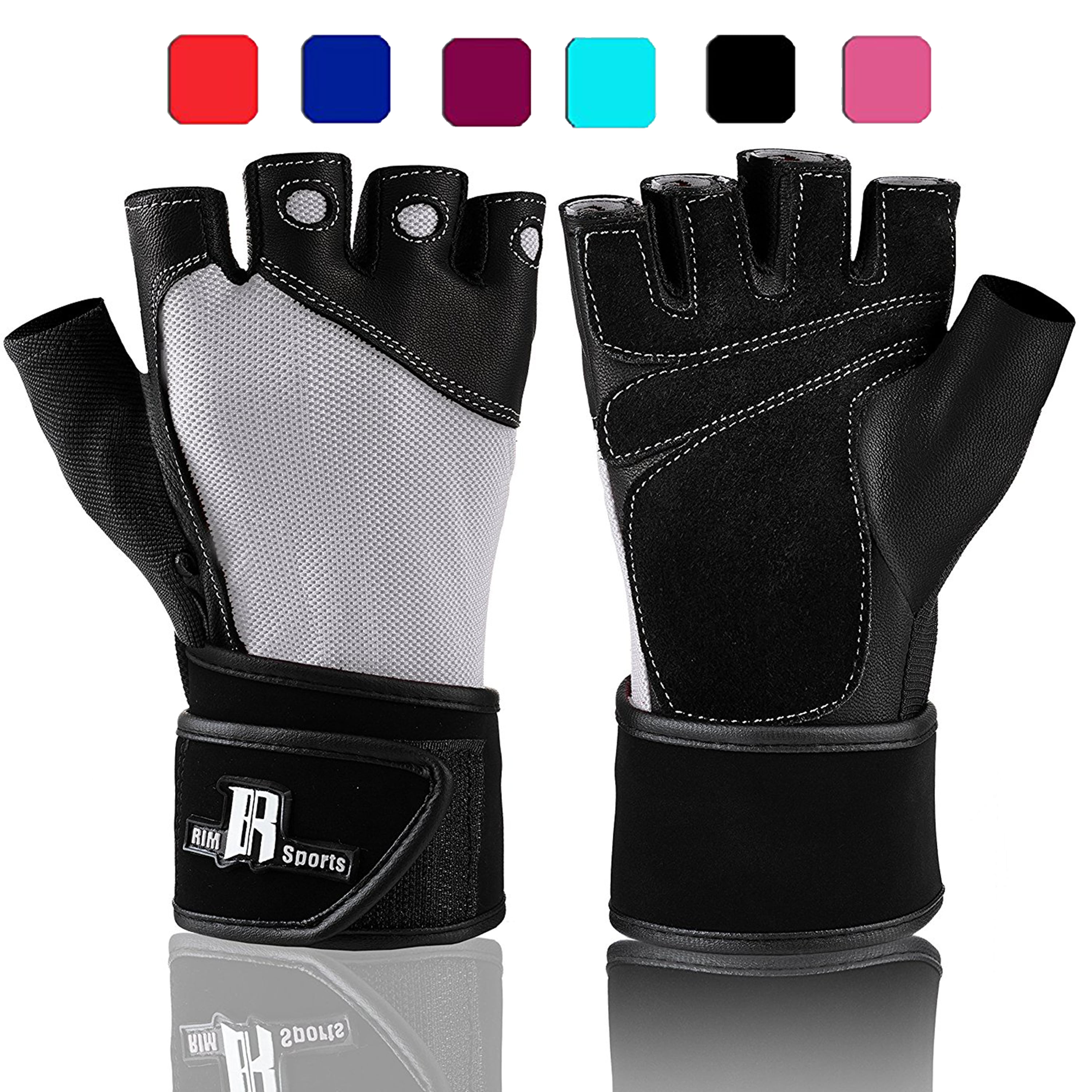 Best WEIGHT LIFTING WORKOUT Training Motorcycle LEATHER Gym FINGERLESS Gloves 