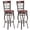 Brown 30", variant on Costway Set of 2 Vintage Bar Stools Swivel Padded Seat 30'' Bistro Dining Kitchen Pub Chair High Back