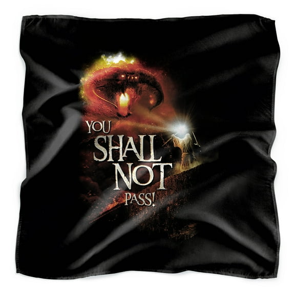 The Lord of the Rings You Shall Not Pass Bandana (21 in x 21 in)