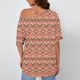 thumbnail image 3 of Tops de Manga Corta para las Mujeres Cuello Inclinado de Ajuste Suelto Casual Blusa Deportiva para el Hogar, Top de Poliéster Relajado para Primavera Verano Diario Y Entretenimiento, 3 of 6