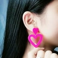thumbnail image 2 of Decodeary Love Heart Earrings Set Lightweight And Easy To Wear Multiple Colors Available Azure Green, 2 of 6