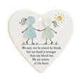 thumbnail image 2 of Heart-Shaped Sisters Ornament,We are Sisters of The Heart Friendship Ornaments, 2D Flat Acrylic Hearts Ornament for Christmas Tree, for Best Friends, 2 of 9