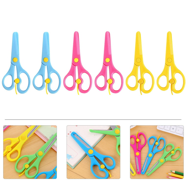 Kids Scissors,5 Student Scissors for School Kids,True Right Handed Kids  Safety Scissors ages 4+ Craft Scissors For Child 8 Pack