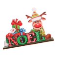 thumbnail image 1 of Adorno navideño de madera, decoración navideña, accesorios para fiestas DIY Estilo C, 1 of 9