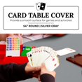 thumbnail image 4 of Sanders Classics Card Table Cover-54 Round (Silver Gray), 4 of 4