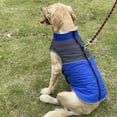 thumbnail image 3 of Dog Clothes Reflective Waterproof Pet Coat Winter Warm Dog Coat for Small Medium Large Dog Cat Clothes Polyester Blue, 3 of 5