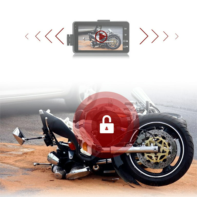 3 Inch 720P Motorcycle Camera Waterproof Motorcycle Dashcam Front & Rear  Camera Night Vision Moto Video Recorder Motorcycle DVR