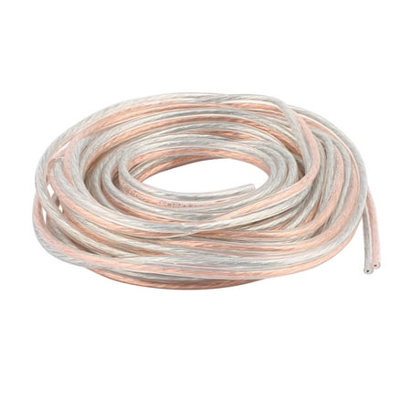 200 Meter Cable Unique Bargains 5 Meter 16 Ft Speaker 200 Wire Core Cable Cord Coil Car Home Audio Gold Tone ()