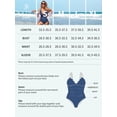 thumbnail image 2 of Attraco Women Scalloped One Piece Swimsuit Ruched Tummy Control Bathing Suit Cut Out Spaghetti Strap Monokini Swimwear, 2 of 6