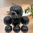 thumbnail image 2 of 7x Assorted Artificial Pumpkins Fall Foam Crafts Halloween Home Decors, 2 of 7