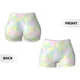 thumbnail image 5 of Lsque Color Rabbit Pattern High Waisted Biker Shorts for Women-Tummy Control Fitness Athletic Workout Running Yoga Gym Shorts,Moisture-Wicking-X-Large, 5 of 9