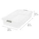 thumbnail image 2 of IRIS USA Contenedor organizador de almacenamiento de plástico debajo de la cama de 50 cuartos con tapas seguras y hebillas negras duraderas, multiusos para ropa, zapatos, ropa de cama, largo, transpar, 2 of 5