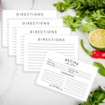 thumbnail image 6 of Recipe Instruction Cards  50  4 x 6 inches Postcard Size  Recipe Index Cards for Kitchen Supplies, Recipe Box, Housewarming Gift, Wedding Shower, Bridal Shower  Simple Minimalist Design, 6 of 9