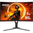 thumbnail image 1 of Restored AOC CQ27G3S Frameless Curved Gaming Monitor, QHD 2K 2560x1440, 1000R VA, 165Hz 1ms, FreeSync Premium,Black, 1 of 6