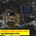 thumbnail image 1 of Linternas Huecas Lámpara Luces LED de proyección de linterna hueca colgantes solares para exteriores decoración de jardín, 1 of 4