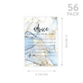 thumbnail image 5 of Koyal Wholesale Gold Blue Agate Wedding Advice & Well Wishes Guest Book Cards for Bride and Groom, 56 Pack, 5 of 5