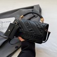 thumbnail image 1 of LNGOOR Fashionable Women‘s Casual Waterproof Solid Color Flap Cover Printed Handbag  All-matching Style, 1 of 7