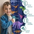 thumbnail image 3 of Blackout Kids Curtains,Colorful Dinosaurs Names Chart Pattern Childrens Insulated Curtains Set Of 2,Bedroom Essentials,Toddler Room Decor 52"x63", 3 of 5