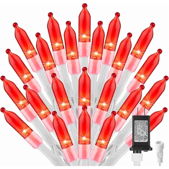 Pink Christmas Mini Lights, 39Feet 100 LED Pink String Light with 8 Lighting Modes, Connectable Valentine's Lights for Indoor Outdoor Valentine's Day Garland Wreath Holiday Decoration, White Wire