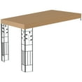 thumbnail image 2 of Outsunny 10' x 10' Outdoor Pergola Canopy, Metal Patio Canopy with Drainage Holes for Backyard, Garden, Porch, Coffee, 2 of 9