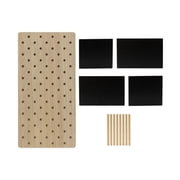 Melannco 20X10-inch Black MDF Shelf Pegboard