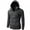 Dark Gray, variant on IROINNID Men's Long Sleeve Zip Up Mid-Length Hooded Jacket Solid Color Leisure Autumn Winter Sport Hooded Pullover Blouse Tops