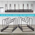 thumbnail image 2 of Sonew Kitchen Cabinet Pan Pot Lid Organizer Rack, Expandable and Adjustable Compartments, 2 of 9